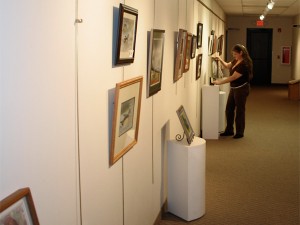 Christi hanging the show