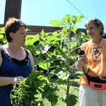 Gail Walters and Master Gardener  Julianna Sauber.