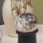 vessels with horsehair glaze by Cynthia Krill